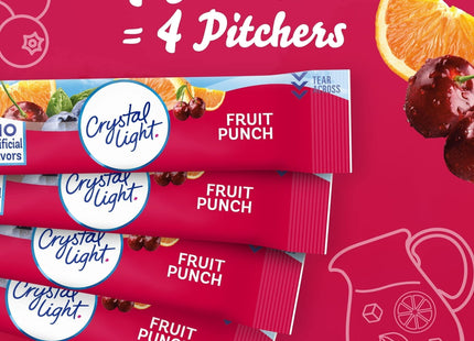 Crystal Light Fruit Punch LowCalories Powdered 4ct Drink Mix 1.36oz (6 Pack) - Food & Beverages > Non-Alcoholic Drinks