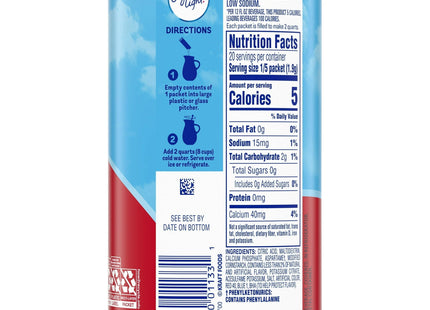 Crystal Light Fruit Punch LowCalories Powdered 4ct Drink Mix 1.36oz (12 Pack) - Food & Beverages > Non-Alcoholic Drinks