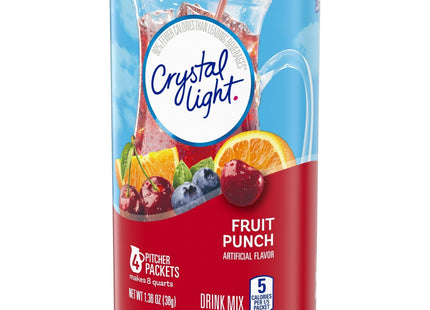 Crystal Light Fruit Punch LowCalories Powdered 4ct Drink Mix 1.36oz (6 Pack) - Food & Beverages > Non-Alcoholic Drinks