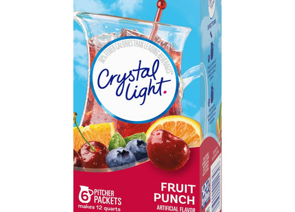 Crystal Light Fruit Punch Powdered Drink Mix Low Calori Sugar Free 6ct - Food & Beverages > Non-Alcoholic Drinks Squash