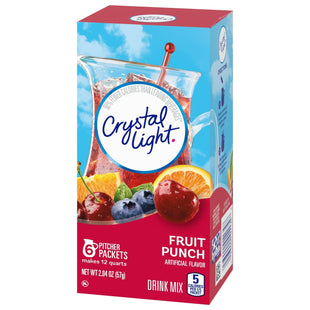 Crystal Light Fruit Punch Powdered Drink Mix Low Calori Sugar Free 6ct (24 Pack) - Food & Beverages > Non-Alcoholic