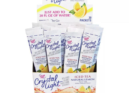 Crystal Light On-the-Go-Iced-Tea-OTG-Mix Lemonade Powder Sticks 30ct (12 Pack) - Food & Beverages > Non-Alcoholic