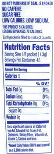 nut nutrition label