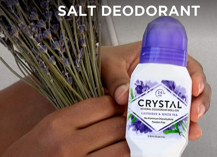 Crystal Mineral Deodorant Roll On Lavender & White 2.25oz (12 Pack) - Personal Care > Bath Body Anti-Perspirant
