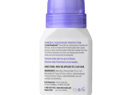 Crystal Mineral Deodorant Roll On Lavender & White 2.25oz (12 Pack) - Personal Care > Bath Body Anti-Perspirant