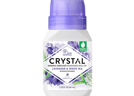 Crystal Mineral Deodorant Roll On Lavender & White 2.25oz (12 Pack) - Personal Care > Bath Body Anti-Perspirant