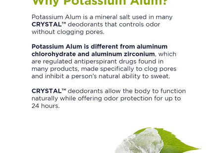 Crystal Mineral Deodorant Roll On Lavender & White 2.25oz (12 Pack) - Personal Care > Bath Body Anti-Perspirant