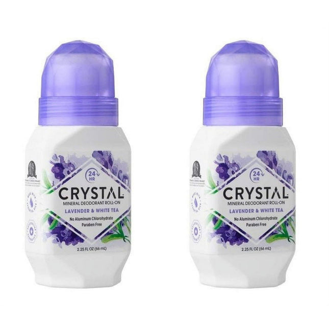 Crystal Mineral Deodorant Roll On Lavender & White 2.25oz (2 Pack) - Personal Care > Bath Body Anti-Perspirant