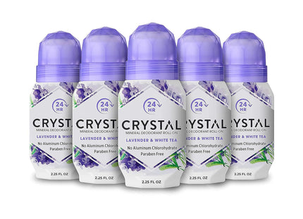 Crystal Mineral Deodorant Roll On Lavender & White 2.25oz (5 Pack) - Personal Care > Bath Body Anti-Perspirant