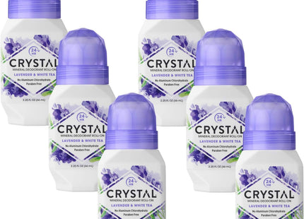 Crystal Mineral Deodorant Roll On Lavender & White 2.25oz (6 Pack) - Personal Care > Bath Body Anti-Perspirant