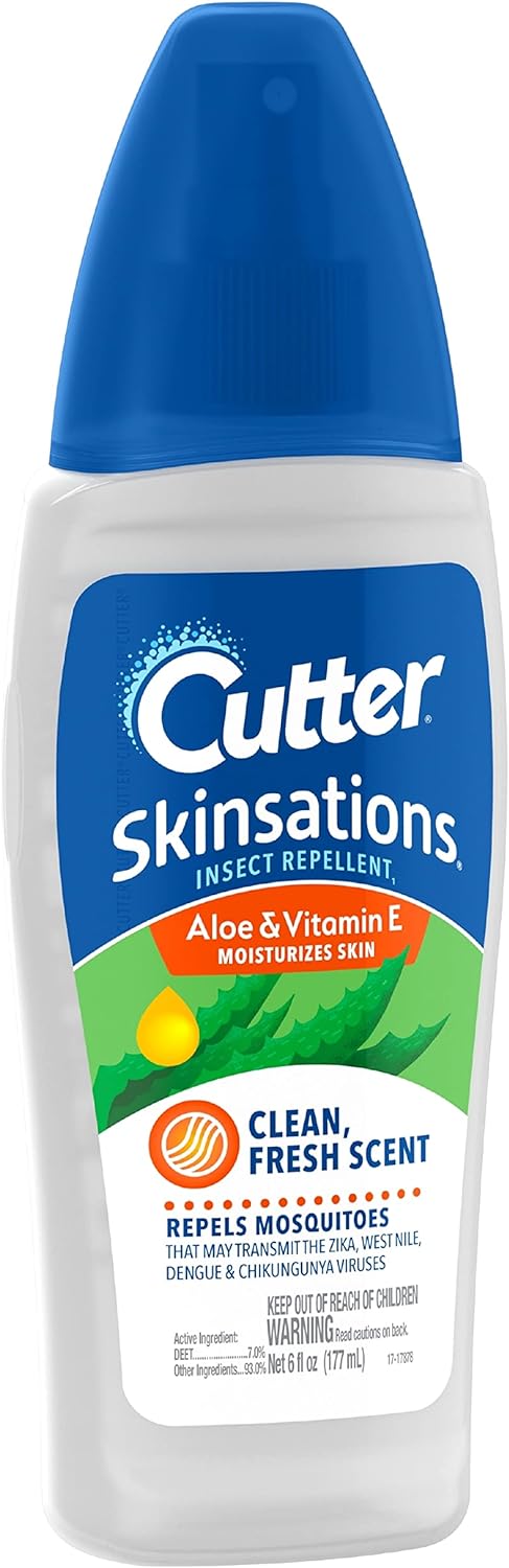 Cutter Skinsations Insect Repellent Pump Spray Clean Fresh Scent 6oz (6 Pack) - Household Supplies > & Grub Control