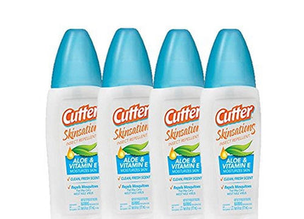 Cutter Skinsations Insect Repellent Pump Spray Clean Fresh Scent 6oz (4 Pack) - Household Supplies > & Grub Control