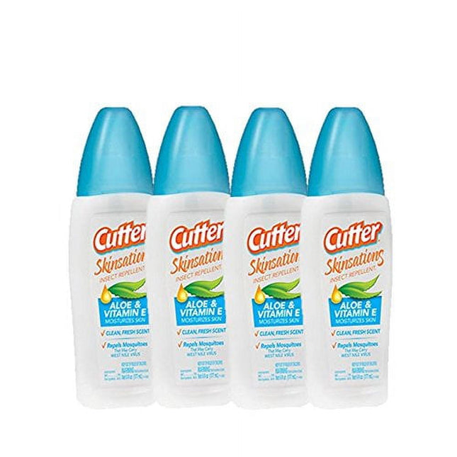 Cutter Skinsations Insect Repellent Pump Spray Clean Fresh Scent 6oz (4 Pack) - Household Supplies > & Grub Control