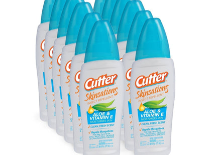 Cutter Skinsations Insect Repellent Pump Spray Clean Fresh Scent 6oz (12 Pack) - Household Supplies > & Grub Control