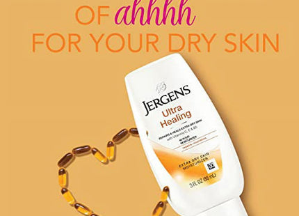 Jergens Ultra Healing Extra Dry Skin Hand And Body Moisturizing Lotion, Body Lotion, 3 Fl Ounce (Pack Of 3)