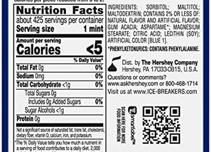 Ice Breakers cooling crystals, Sugar Free, Fresh Breath, Cool-Mint flavor, Mints Tin, 1.5 Ounce (Pack Of 8)