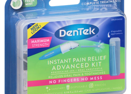 DenTek Instant Oral Pain Relief Maximum Strength Kit for Toothaches 50 Count (Pack Of 4)