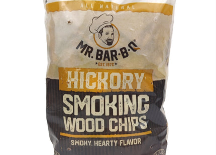 Mr. Bar-B-Q Hickory Wood Smoker Chips Smoky & Fruity Flavor All Natural Hickory Wood Chips, 1.6 Pound Bag  (Pack Of 1)