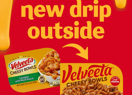 Kraft Velveeta Lasagna with Meat Sauce Cheesy Skillets Singles Microwave Dinner Meal 9 Ounce (Pack Of 12)