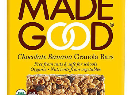 MadeGood Organic Granola Bars, Chocolate Banana, 0.85 Oz, 6 Count (Pack Of 2)