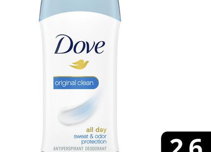 Dove Invisible Solid, Advanced Care, Sweat and Odor Protection, Anti-Perspirant Deodorant, Original Clean, 2.6 Oz (Pack Of 1)