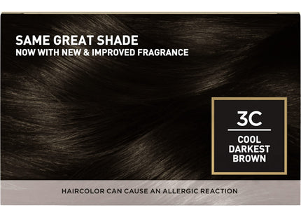 L'Oreal Paris Superior Preference Fade Defying, Shine Permanent Hair Color, 3C Cool Darkest Brown (Pack Of 4)