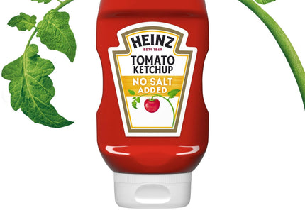 Heinz Thick & Rich Tomato Ketchup, With No Salt Added, Inverted Bottle 14 Ounce (Pack Of 12)