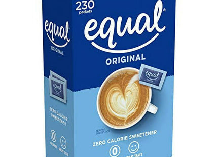 Equal Original 0 Calories Sweetener Classic Packets Gluten Free, 230 Count (Pack Of 2)