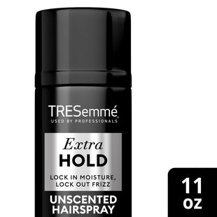 TRESemme TRES Two Extra Hold, 24-Hour Frizz Control, Aerosol Hair Spray, Unscented, 11 Ounce (Pack Of 10)