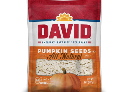 David All Natural PumPackin Salted and Roasted Seeds nuts Snack 5oz (12 Pack) - Food & Beverages > Snacks Nuts