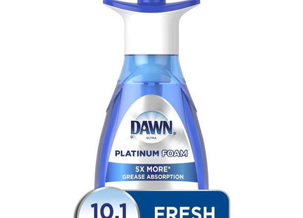 Dawn Platinum Foam Dishwashing Detergent Fresh Rapids 10.1 fl oz (12 Pack) - Household Supplies > Cleaning Products