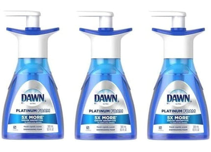 Dawn Platinum Foam Dishwashing Detergent Fresh Rapids 10.1 fl oz (3 Pack) - Household Supplies > Cleaning Products