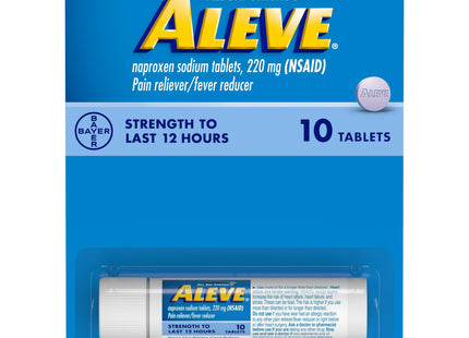 Aleve Pain Relief Naproxen Sodium Tablets 10 Count (Pack Of 2)