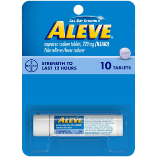 Aleve Pain Relief Naproxen Sodium Tablets 10 Count (PACK OF 36)