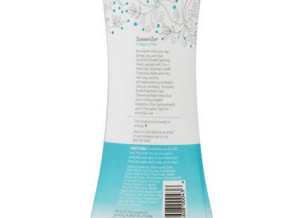 Summer’s Eve Fragrance Free Gentle Daily Feminine Wash, pH Balanced, 15 fl oz (Pack Of 4)