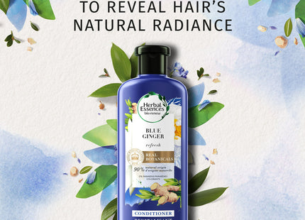 Herbal Essences bio, renew Blue Ginger Refresh Real botanicals Conditioner, Safe for Color-Treated Hair, 13.5 Fl Ounce (Pack Of 24)