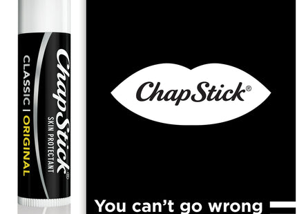 ChapStick Classic Original Skin Protectant Lip Balm, Moisturizing Lip Care, 3 Tubes (Pack Of 24)