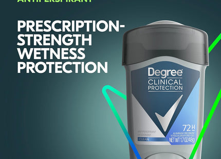 Degree Men Clinical Protection Antiperspirant Deodorant Clean 1.7oz (10 Pack) - Personal Care > Bath & Body