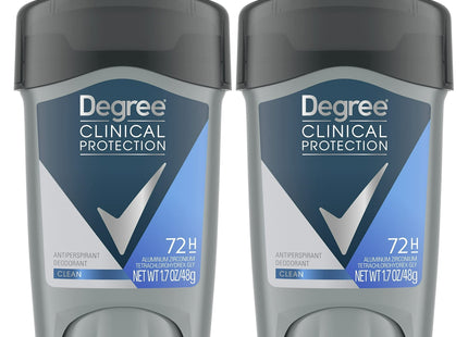 Degree Men Clinical Protection Antiperspirant Deodorant Clean 1.7oz (12 Pack) - Personal Care > Bath & Body