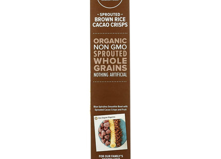 One Degree Organic Foods Cereal Brown Rice Cacao Crisps 10oz (12 Pack) - Food & Beverages > Pasta Grains Cereals