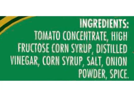 a green and yellow sign with the words, ingredients, tomato, corn, onion, onion, onion,