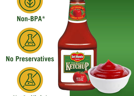 Del Monte Natural Tangy Delicious Tomato Ketchup Bottle 24oz (12 Pack) - Food & Beverages > Condiments Sauces