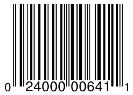 a barcode with the number 4 on it