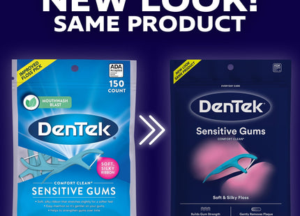 DenTek Comfort Clean Sensitive Gums Floss Picks 150ct (2 Pack) - Personal Care > Oral Dental & Flossers