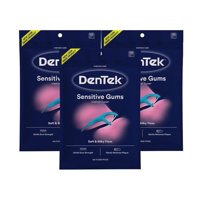 DenTek Comfort Clean Sensitive Gums Floss Picks 150ct (3 Pack) - Personal Care > Oral Dental & Flossers