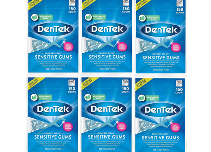 DenTek Comfort Clean Sensitive Gums Floss Picks 150ct (6 Pack) - Personal Care > Oral Dental & Flossers