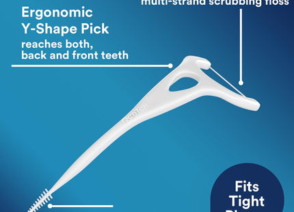 DenTek Complete Clean Easy Reach Floss Picks Removes Food Plaque 75ct (72 Pack) - Personal Care > Oral Dental & Flossers