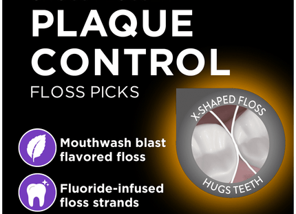DenTek Cross Flosser Plaque Control Floss Picks X-Shaped 75ct (5 Pack) - Personal Care > Oral Dental & Flossers