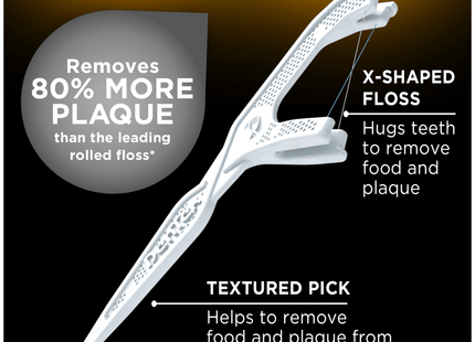 DenTek Cross Flosser Plaque Control Floss Picks X-Shaped 75ct (5 Pack) - Personal Care > Oral Dental & Flossers