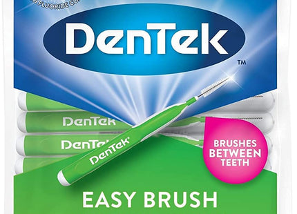 DenTek Easy Brush Oral Cleaners Extra Tight Fresh Mint Green 16ct (12 Pack) - Personal Care > Dental Floss & Flossers